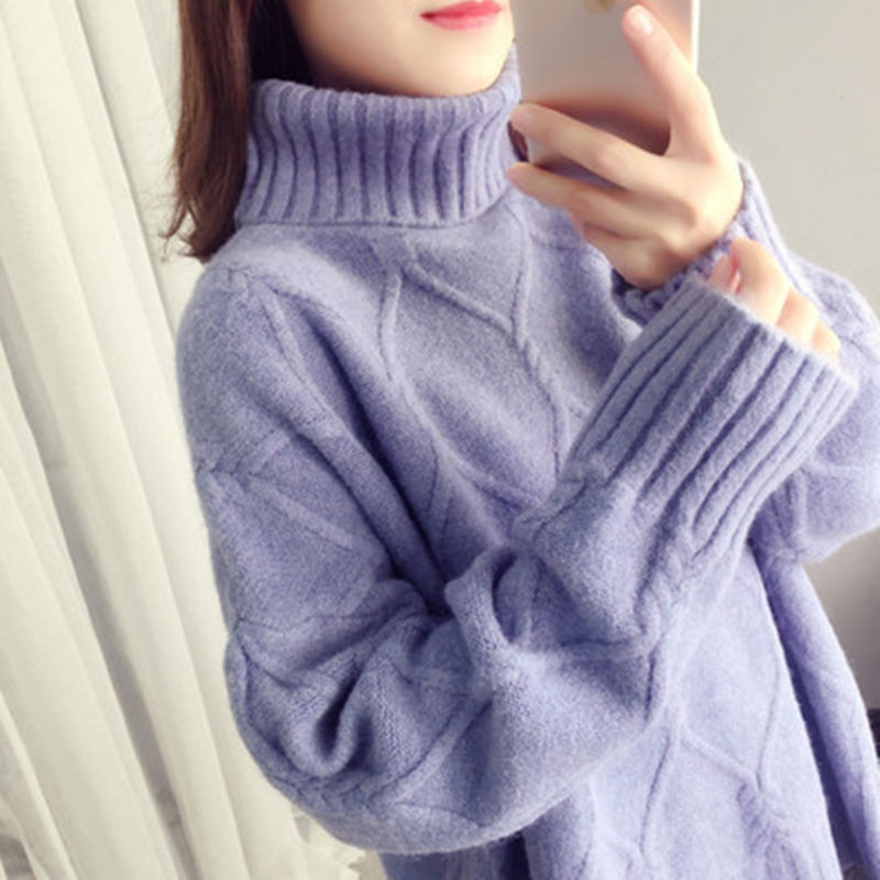 Fashion Personality Loose Turtleneck Sweater Women