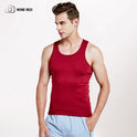 Men's Vest Cotton Slim Fit Sports Bottoming Shirt Breathable Stretch Underwear