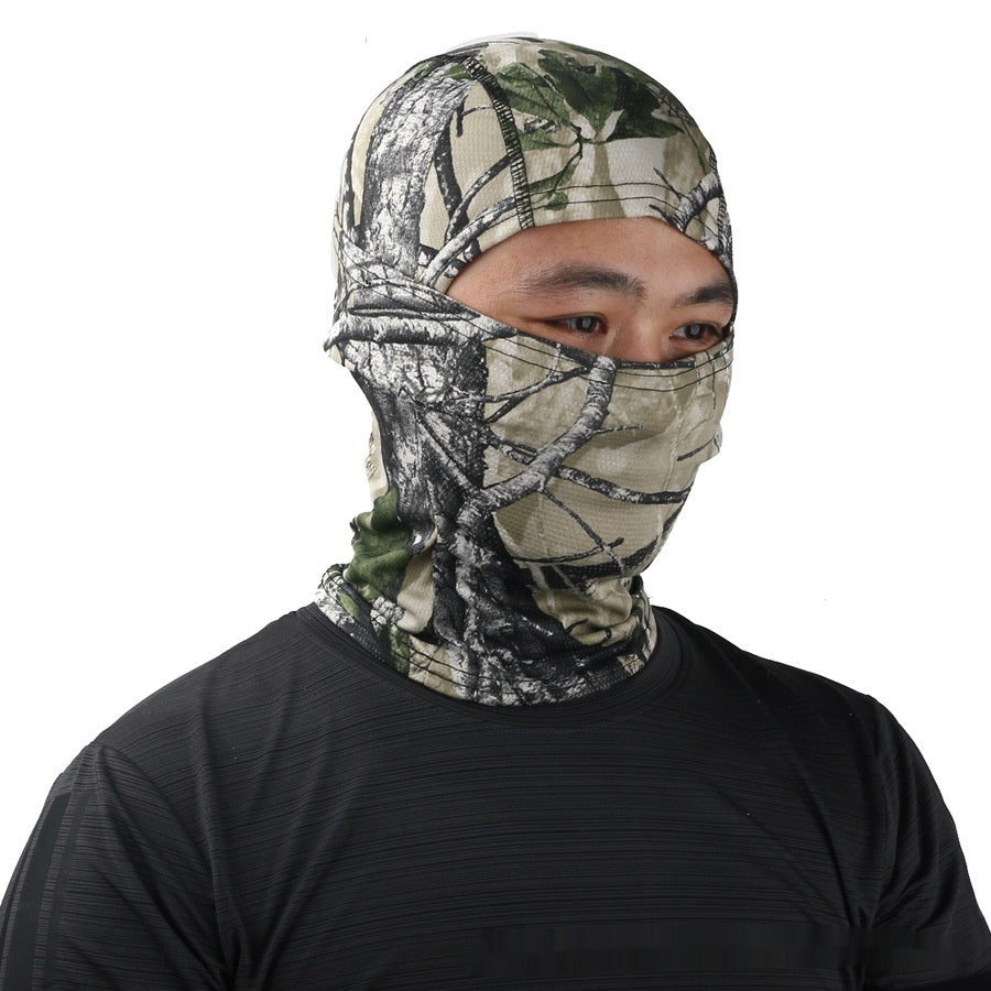 Men's Creative Bionic Camouflage Riding Sand-proof Headgear