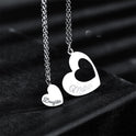 Heart-shaped Stitching Stainless Steel Necklace