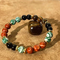 Colored Glaze Neutral New Popular Red Beaded Bracelet