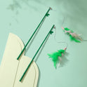 Interactive Cat Toy Feather Wand With Bell Refills Bells And Feathers Attention And Stimulate Harmless Durable And Unbreakable