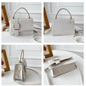 Korean Style Simple Fashion Shoulder Textured Small Square Bag