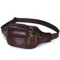 Leather Waist Bag Men's Slung Multifunctional Waterproof