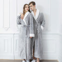 Men's And Women's Simple Thickened Flannel Nightgown