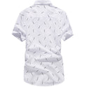 Men's Short-sleeved Shirt Korean-style Slim Fit