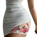 Women's Lace See Hrough Embroidered Nightdress