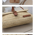 Women's Summer Beach Travel Crossbody Straw Bag