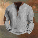 Autumn Winter Digital Printing Half Zipper Sweater For Men