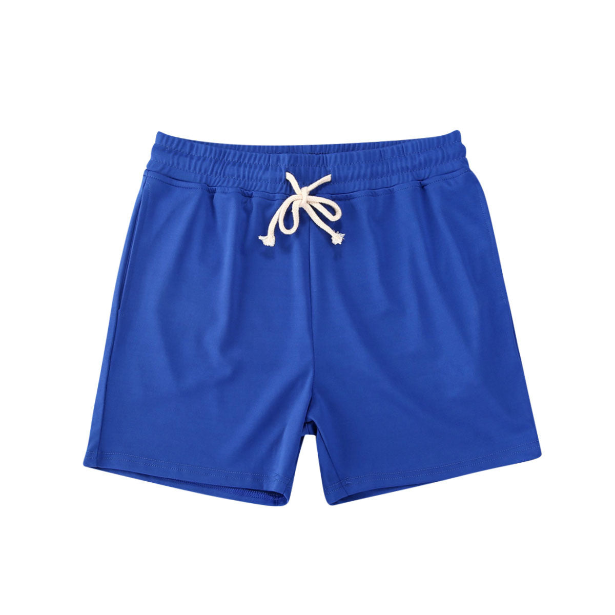 Pocket Drawstring Solid Color Beach Shorts Men