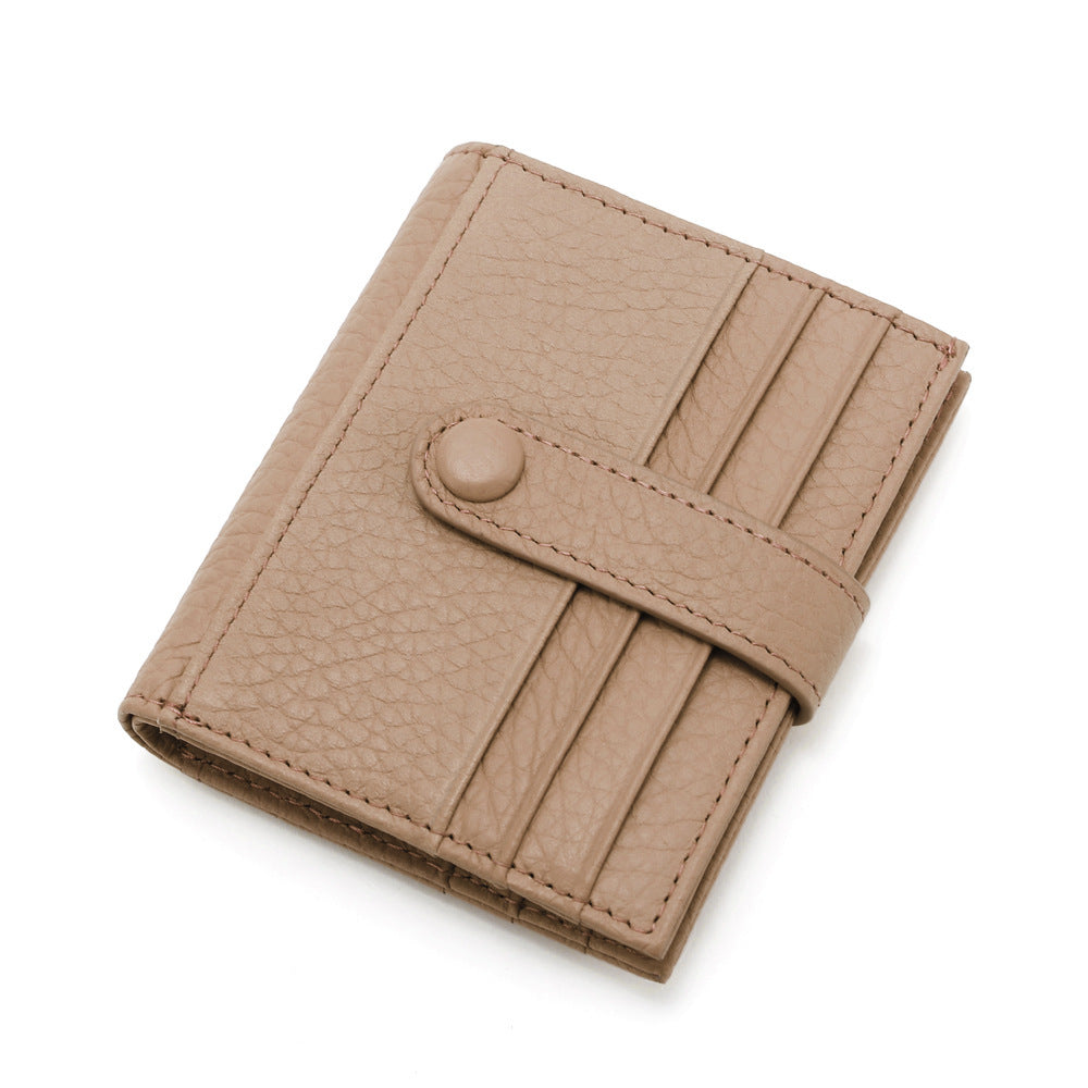 Women's Short Cowhide Mini Wallet