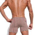 Summer Men's Striped Tight Shorts