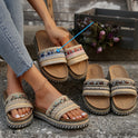 One-Line Muffin Plus Size Fashion Exotic Sandals