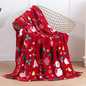 Christmas Flannel Blanket 3D Printing Nap Quilt