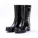 High Tube Rivet Rain Boots Adult Non-slip