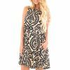 European And American Printed Sleeveless Printed Dress