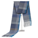 Autumn And Winter New Korean Style Plaid Middle-aged And Elderly Men's Scarf Cashmere-like Warm Scarf Gifts Promotional Products