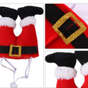 Dog Cat Christmas Costume Christmas Hat For Pet Outfit For Small Dogs Cute Fleece Hat Party Event Apparel Funny Clothes Accessory