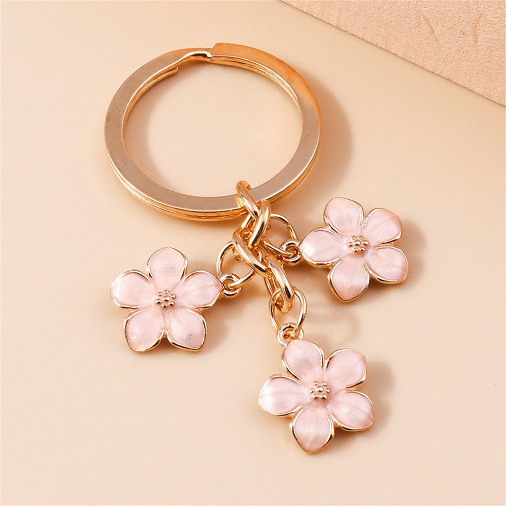 Sweet Girly Cherry Blossom Keychain