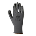 Gray Black Polyester Nitrile Palm Coated Labor Gloves Fine Operation