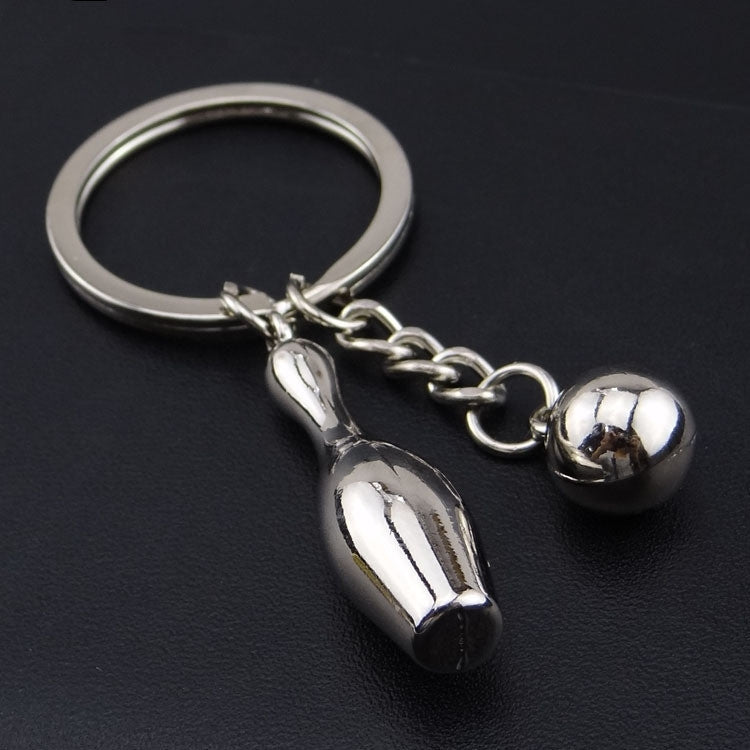 Creative Bowling Shape Keychain Chain Pendant