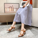 Pointed Toe Stiletto English Roman Sandals And Slippers