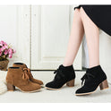 Fashion Martin Boots Suede High Heels