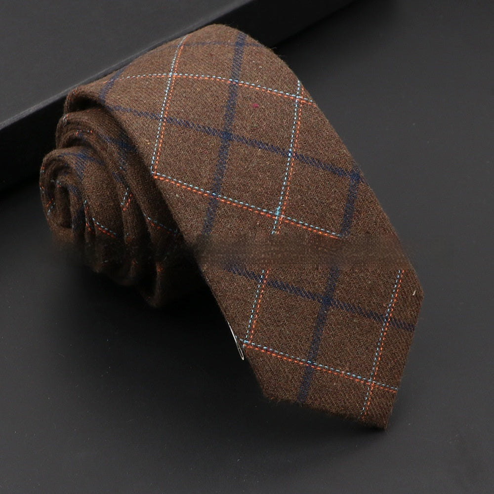 Artificial Woolen Necktie Korean Casual Accessories