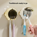 Bathroom Punch-free Wall-mounted Spaceman Toothbrush Holder