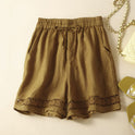 Summer Thin Linen Shorts For Women