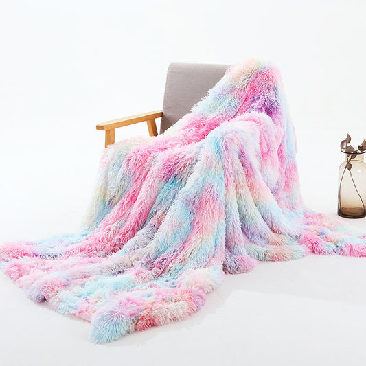 Tie Dyed Winter Double Layer Blanket