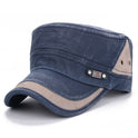 Korean Fashion Men's And Women's Flat-top Cap Stitching Retro Sun Hat Spring New Hat Manufacturer