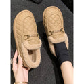 Women's Flat Bottomed Warm And Fluffy Cotton Shoes