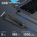 Electric Hair Clipper Engraving Scissors Gradient Push White Electric Clipper USB Charging