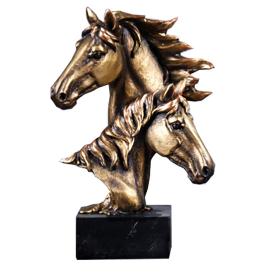 Trongwell Home Decor Bronze Horse Sculpture Statue Living Room