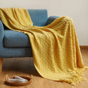 Knitted Tassel Blanket Office Air Conditioner