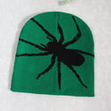 Multi-Color Trendy All-match Spider Warm Soft Comfortable Personality Jacquard Knitted Woolen Cap Street Ins Style