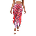 Slim Fish Pants With Raised Hips And Digital Fin Printing Small Feet Women's Underpants