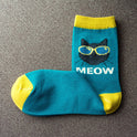 Men's Socks With Cat Head In Sunglasses