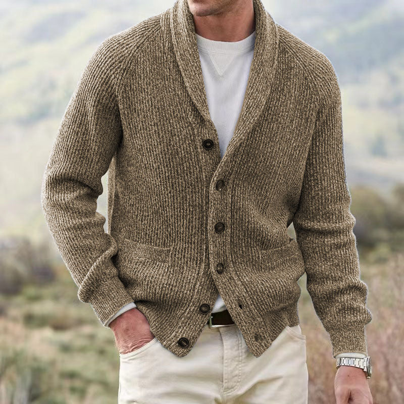 Men's Sweater Simple Thickening Cardigan Coat