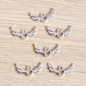 Electroplated Alloy Hollow Love Angel Wings Pendant