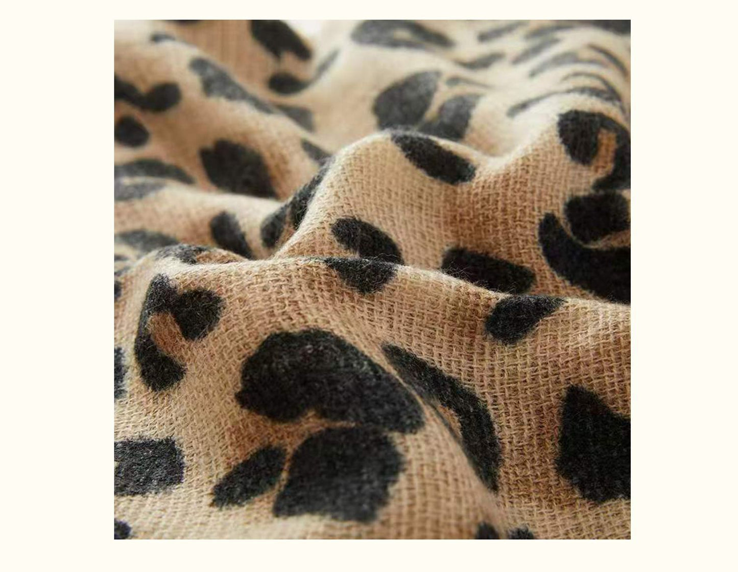 Autumn And Winter Leopard Print Artificial Cashmere Scarf