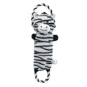 Funny Plush Dog Toys Stuffed Animal-Shaped Zebras Elephant Pet Chew Squeaky Toy Bite Resistant With Rope