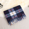 Autumn And Winter Classic Plaid Double-sided Velvet Gift Men's Warm Scarf Women's Shawl