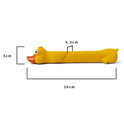 Teeth Grinding Latex Dog Toy Dental Health Durable Dog Toy Cute Yellow Duck Design Squeak Dog Toy For Teeth Boredom Relief