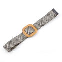 Women's Straw Woven Round Buckle Fashion Casual Decoration Versatile Belt