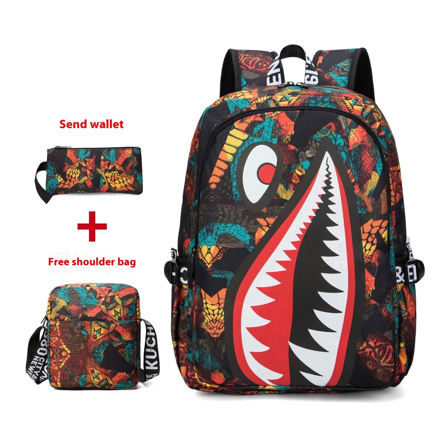 Personalized Patterns Printed Lightweight Casual Bag Simple Backpack