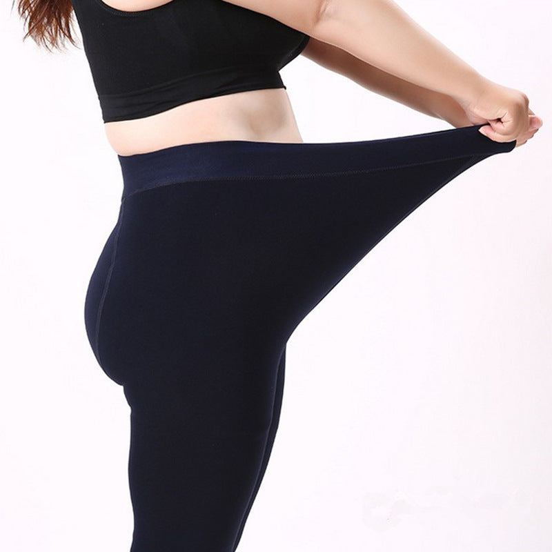 Pearl Velvet Leggings Step-on Fleece-lined Thick Long Warm One-piece Pants Can Be Worn Outside