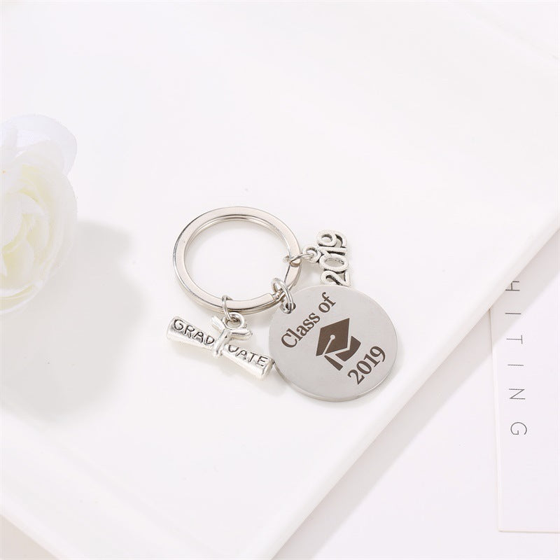 Graduation Season Gift Class Of Stainless Steel Keychain