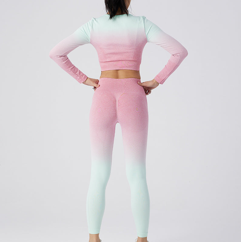 Women's Nylon Yoga Pants Set